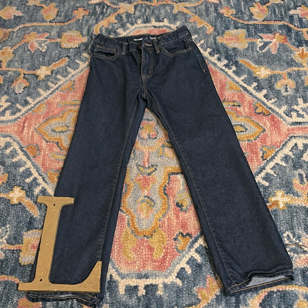 Boys size 10, old navy, straight built-in tough jeans